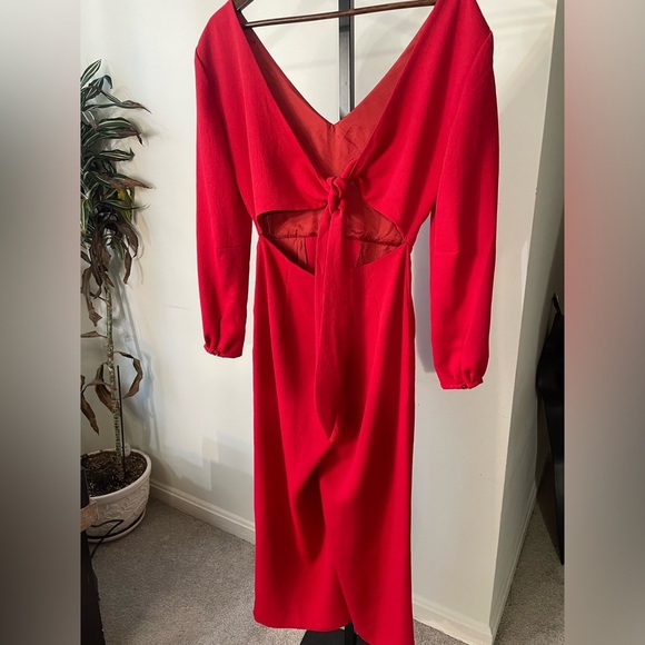 Aritzia || Wilfred Red Jumpsuit, with open back detailing
Size 4,Wedding Attire - Picture 3 of 7
